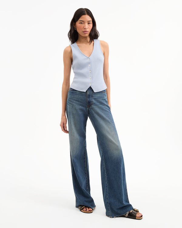 Kasey Mid Rise Wide-Leg Jean