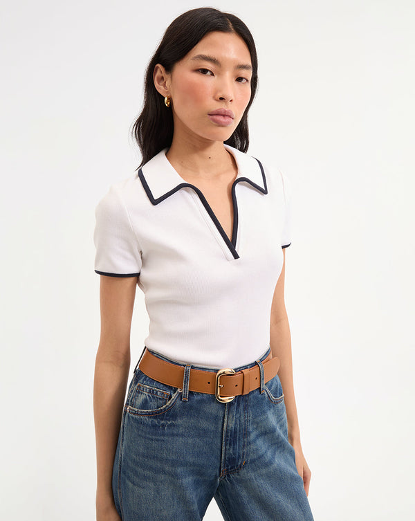 Kearney Polo Tee With Contrast Piping
