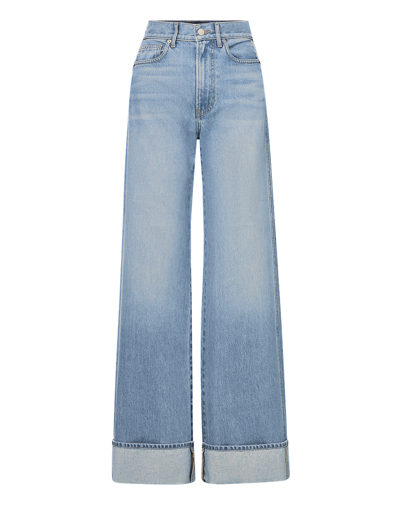 Taylor Cuffed Wide-Leg Jean