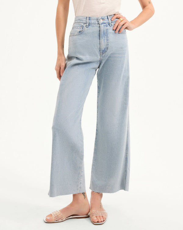 Taylor Cropped Wide-Leg Jean