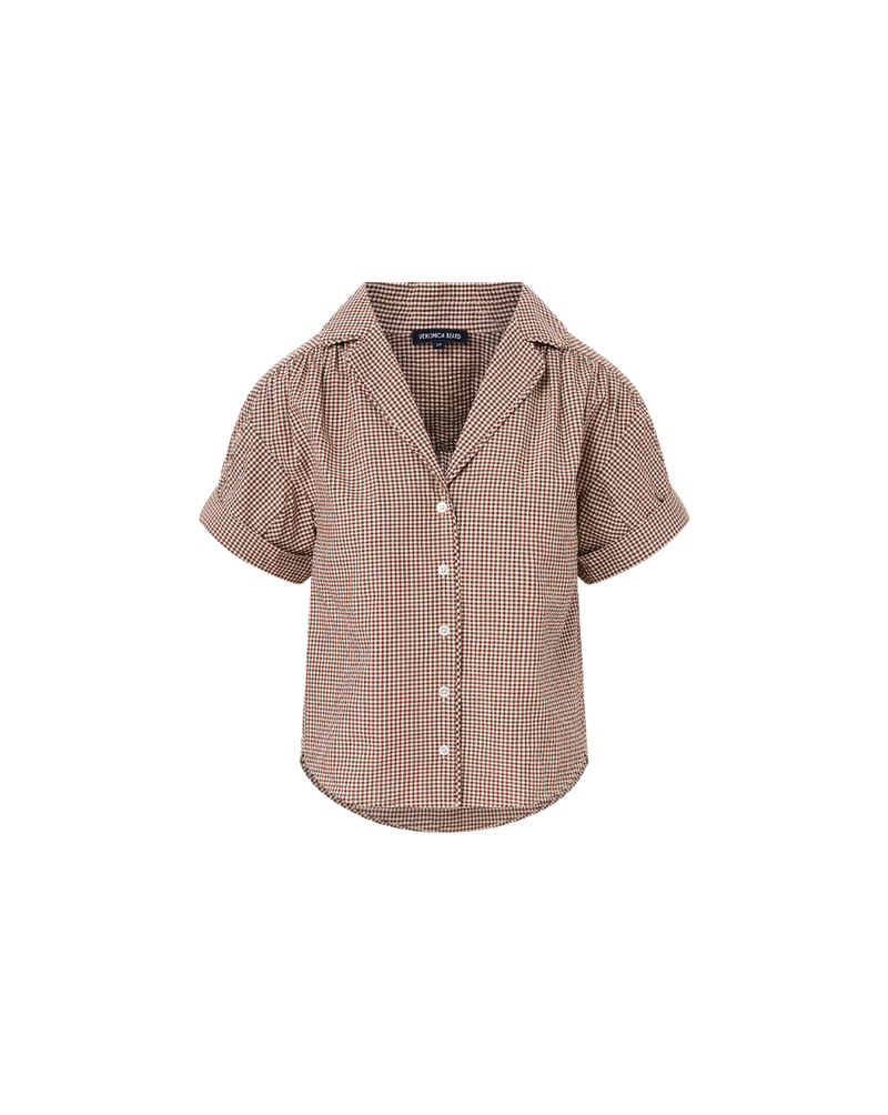Ilene Gingham Button-Down Shirt