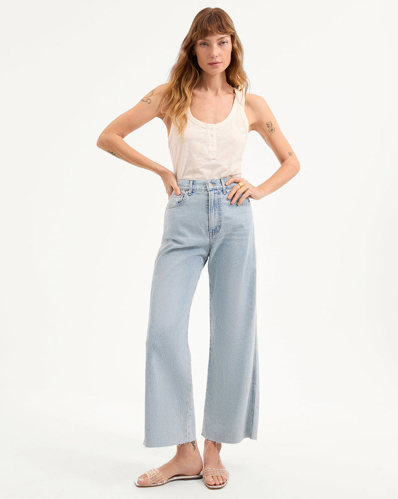 Harrison Cotton Henley Tank Top