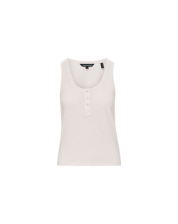 Harrison Cotton Henley Tank Top