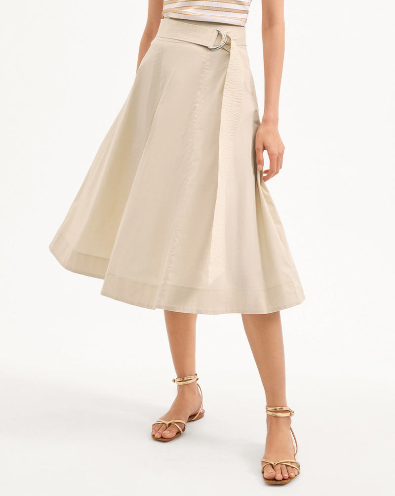 Facia A-Line Midi Skirt