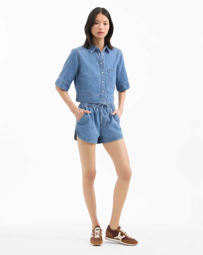 Nessie Denim Drawstring Short