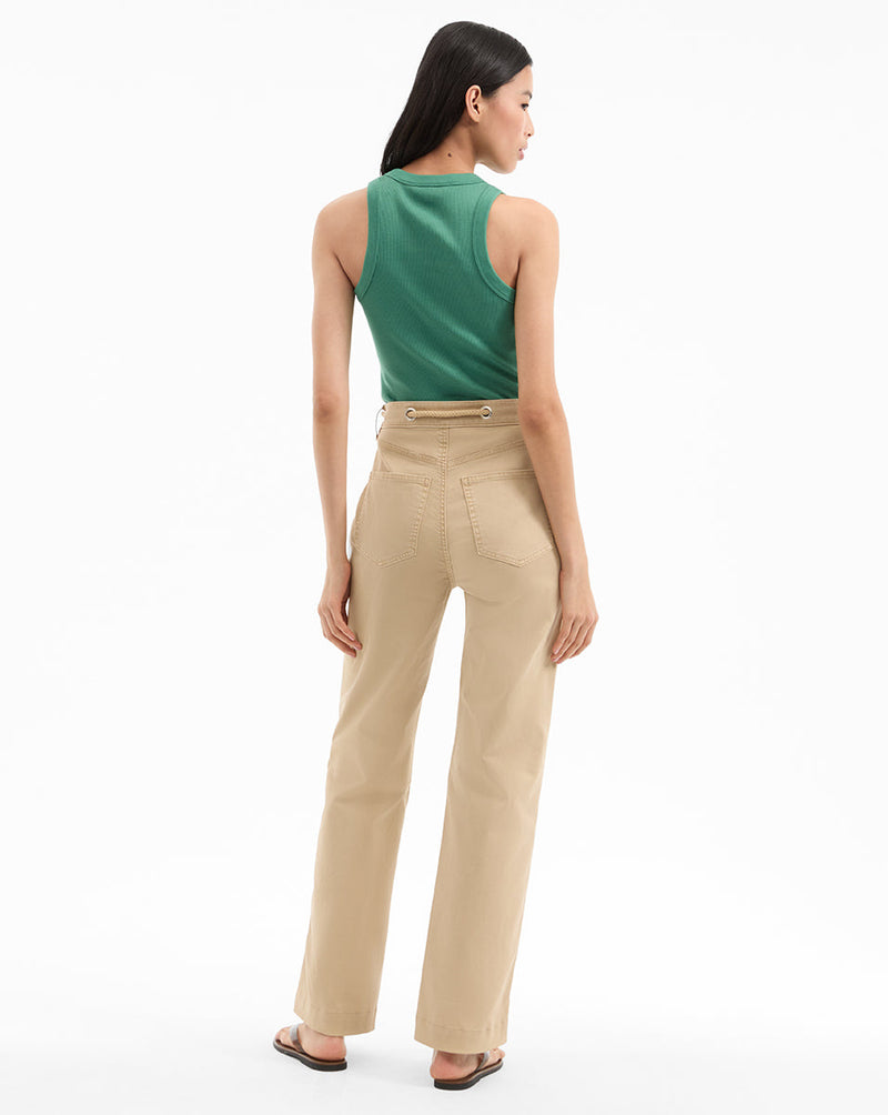Heather Straight-Leg Pant
