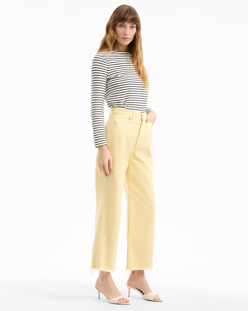Taylor Cropped Wide-Leg Jean