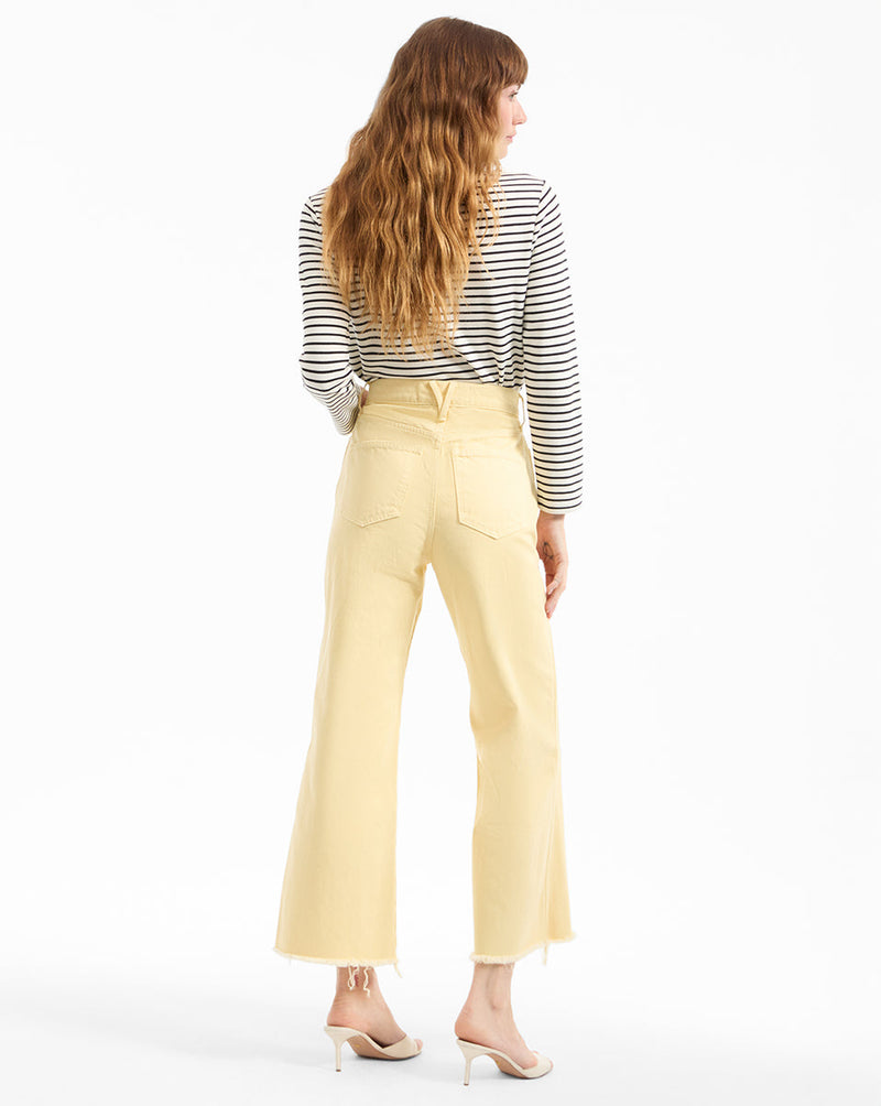 Taylor Cropped Wide-Leg Jean