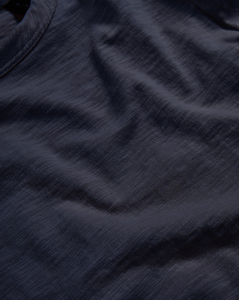 Waldorf Ruched-Sleeve Slub T-Shirt