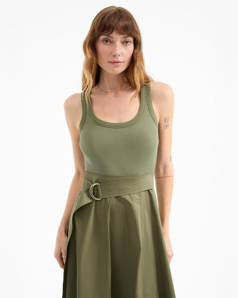 Ennis Belted Midi Dress