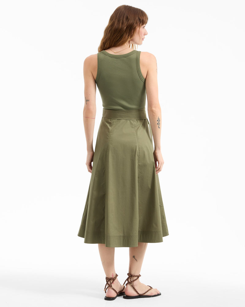 Ennis Belted Midi Dress