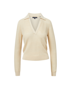 Issa Knit Long-Sleeve Polo