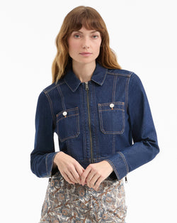 Patty Cropped Denim Jacket