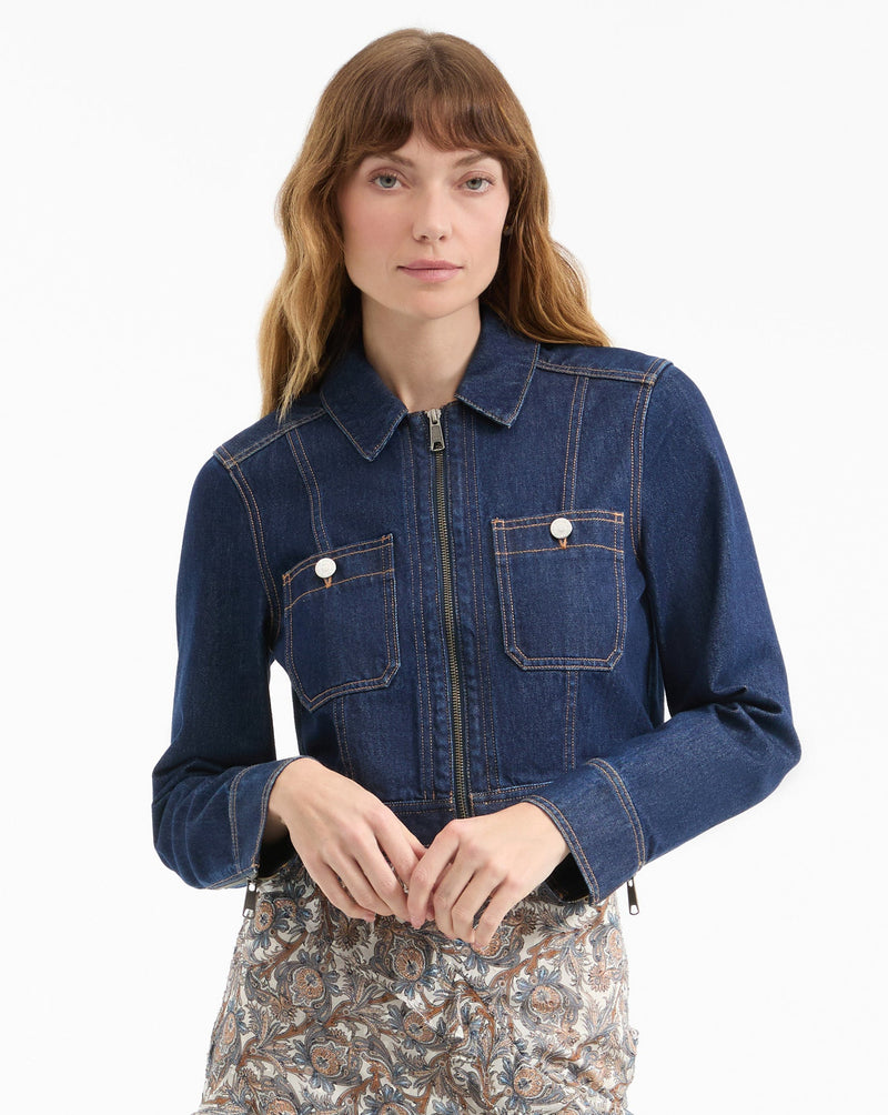 Patty Cropped Denim Jacket