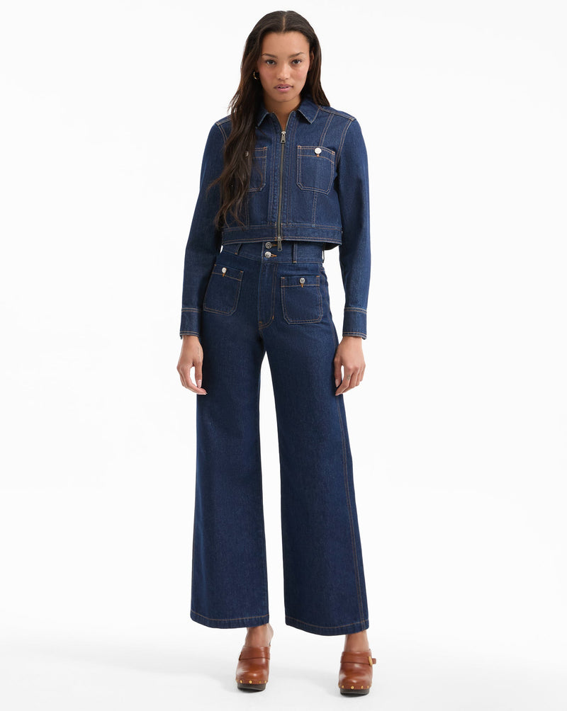 Patty Cropped Denim Jacket