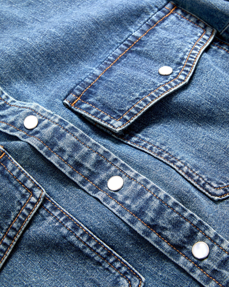 Noah Denim Button-Down Shirt
