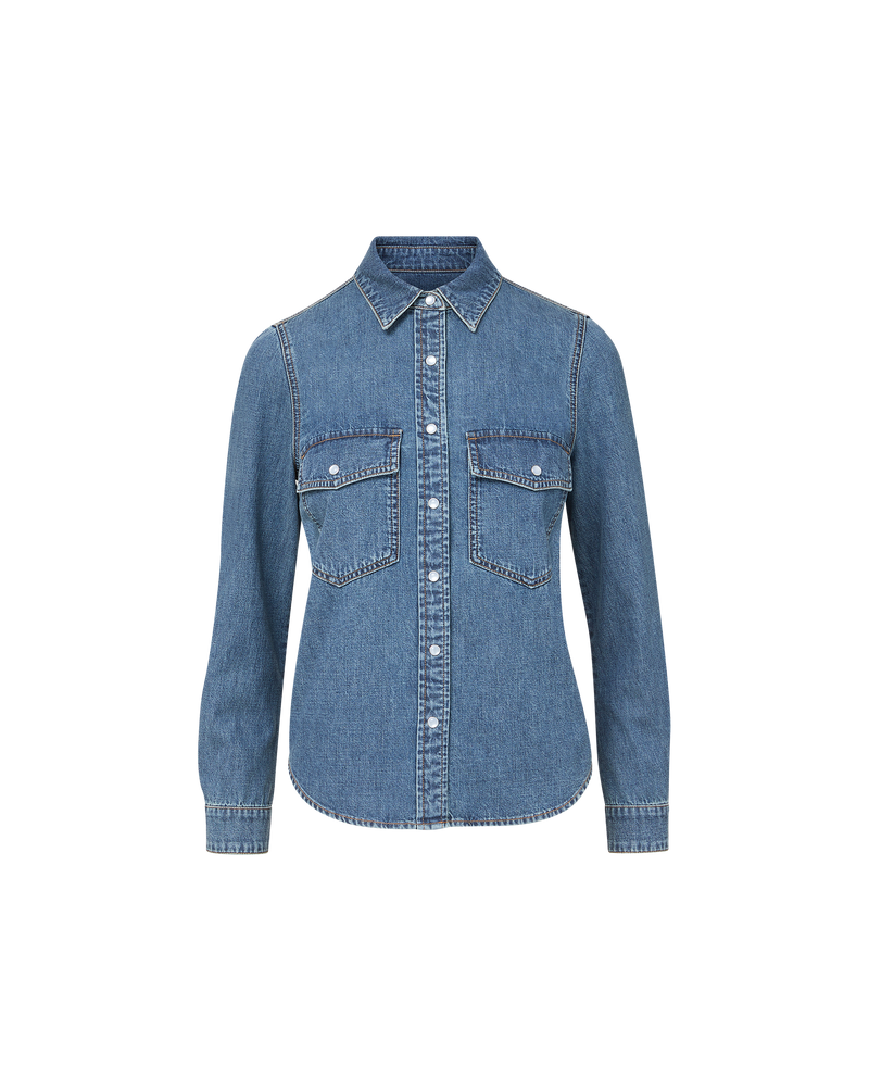 Noah Denim Button-Down Shirt