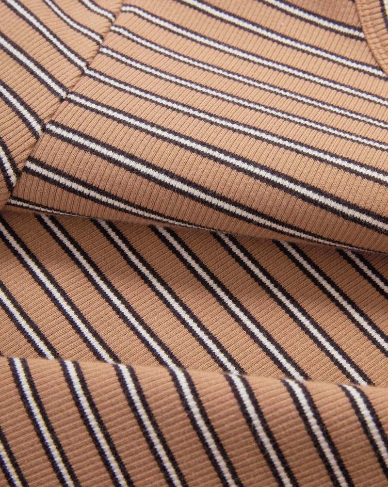 Pruitt Striped Ribbed T-Shirt