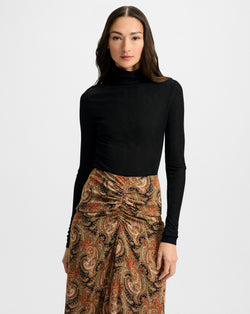 Wyeth Ribbed Turtleneck Top