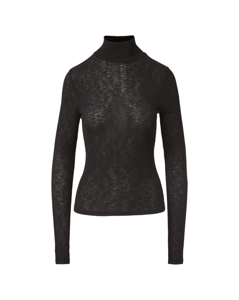 Wyeth Ribbed Turtleneck Top