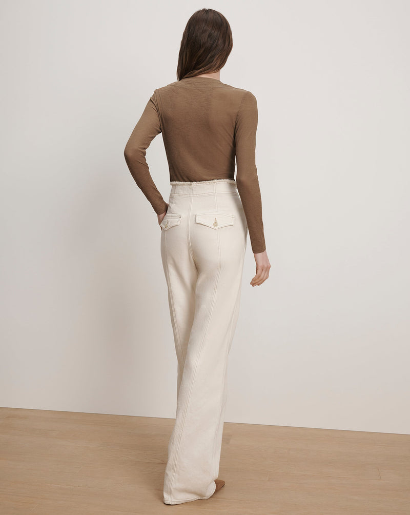 Neita Ribbed Crewneck Top