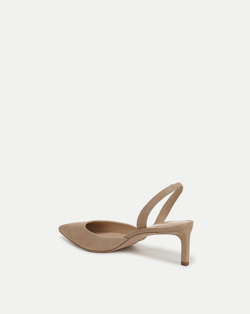Caroline Suede Slingback Pump