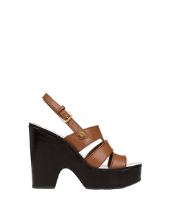 Peony Leather Platform Sandal