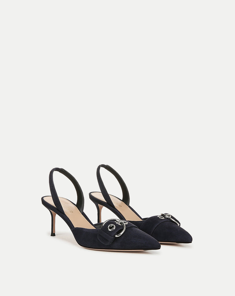 Roxy Suede Slingback Pump