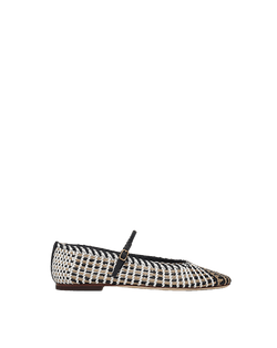 Ellie Woven-Leather Flat