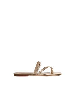 Marthe Metallic Leather Sandal