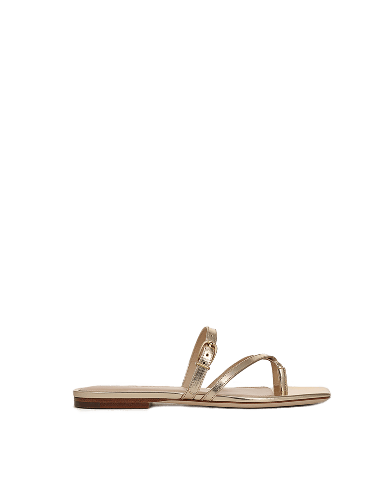 Marthe Metallic Leather Sandal