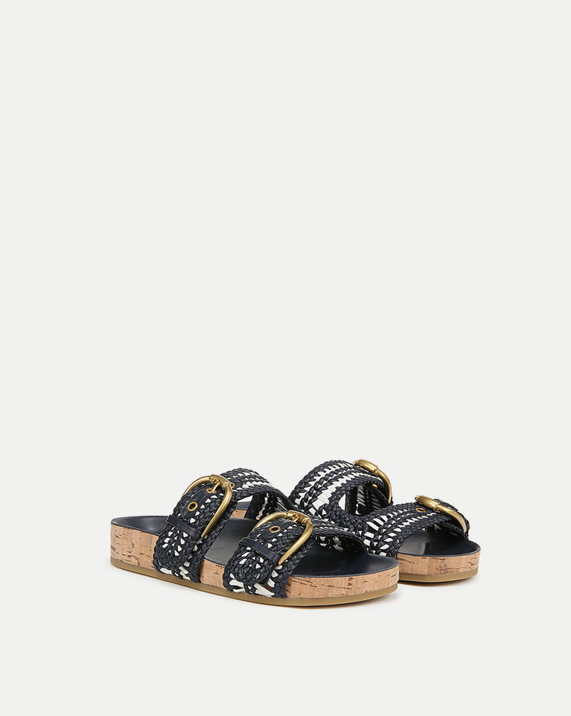 Prue Woven-Leather Sandal