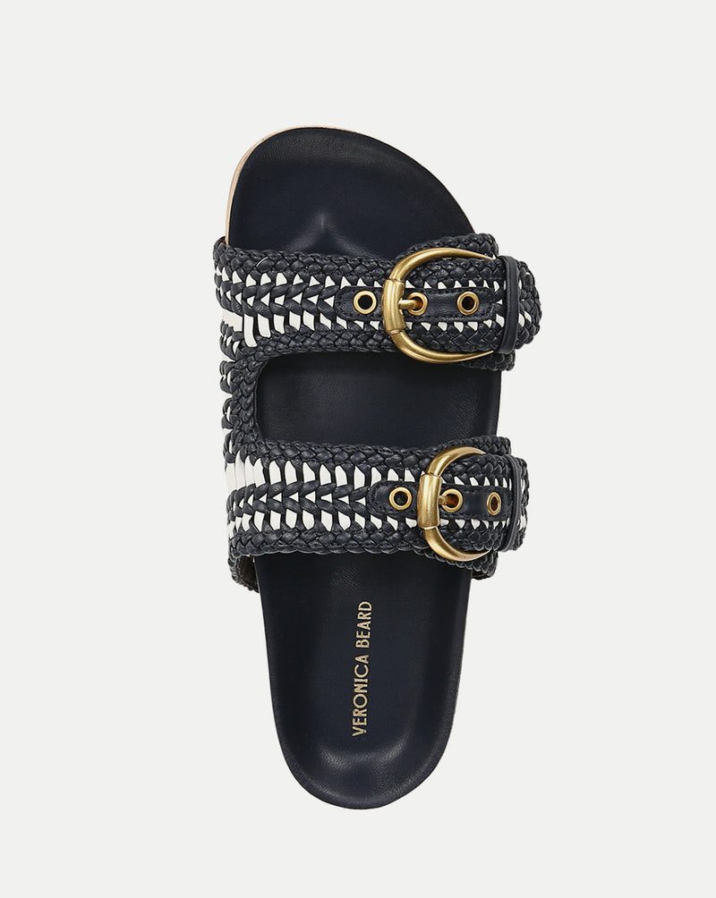 Prue Woven-Leather Sandal