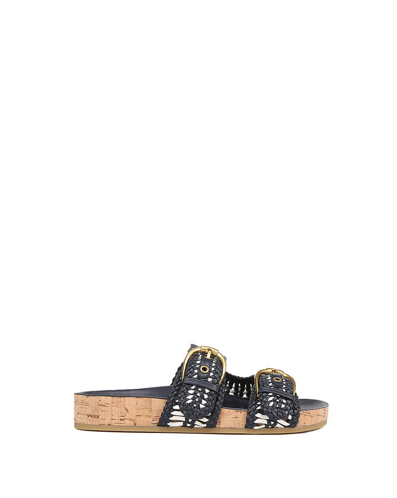 Prue Woven-Leather Sandal