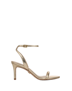 Sylvie Metallic Ankle-Strap Stiletto Sandal