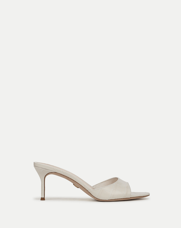 Tia Croc-Embossed Sandal