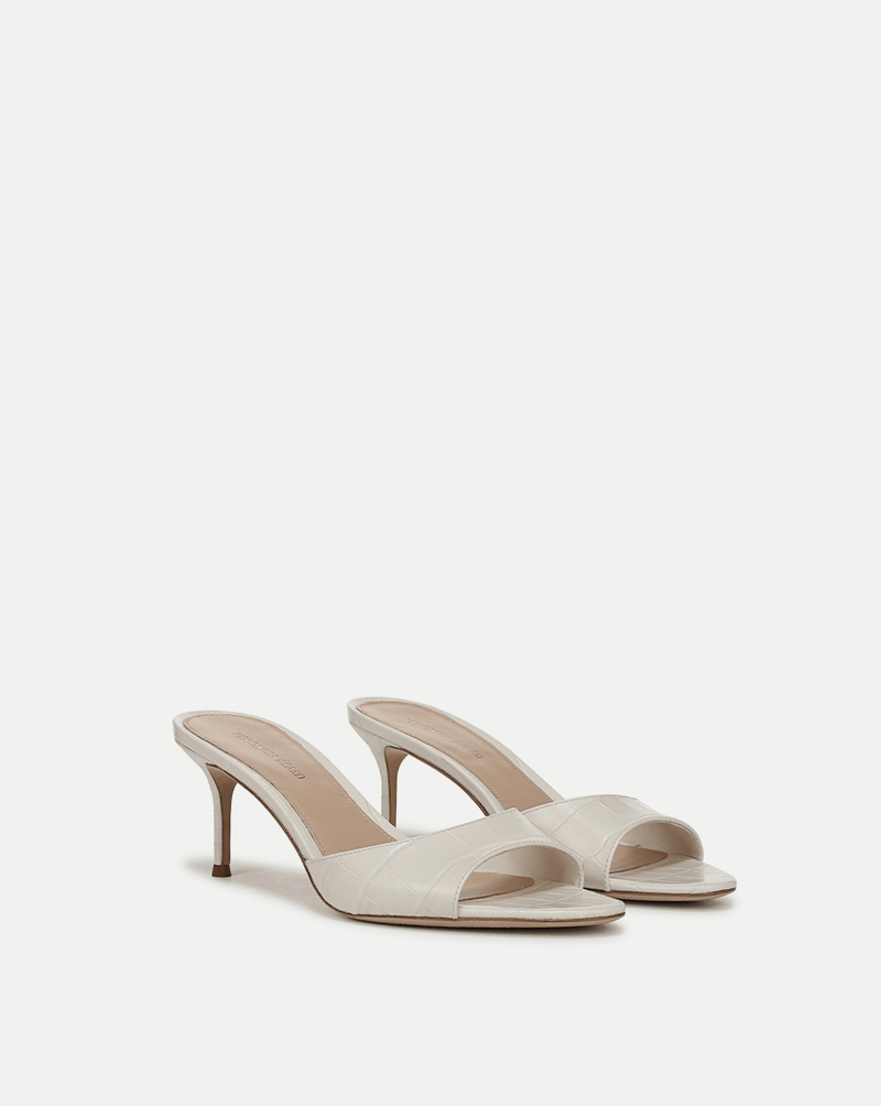 Tia Croc-Embossed Sandal