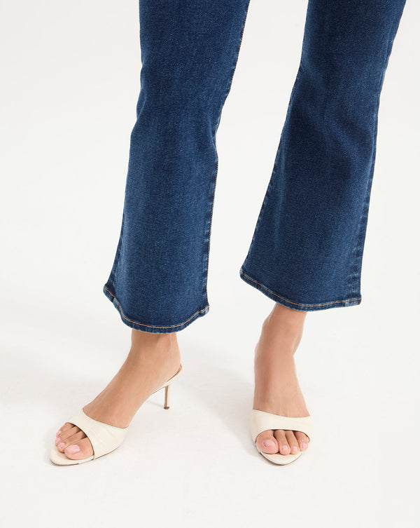 Tia Croc-Embossed Sandal