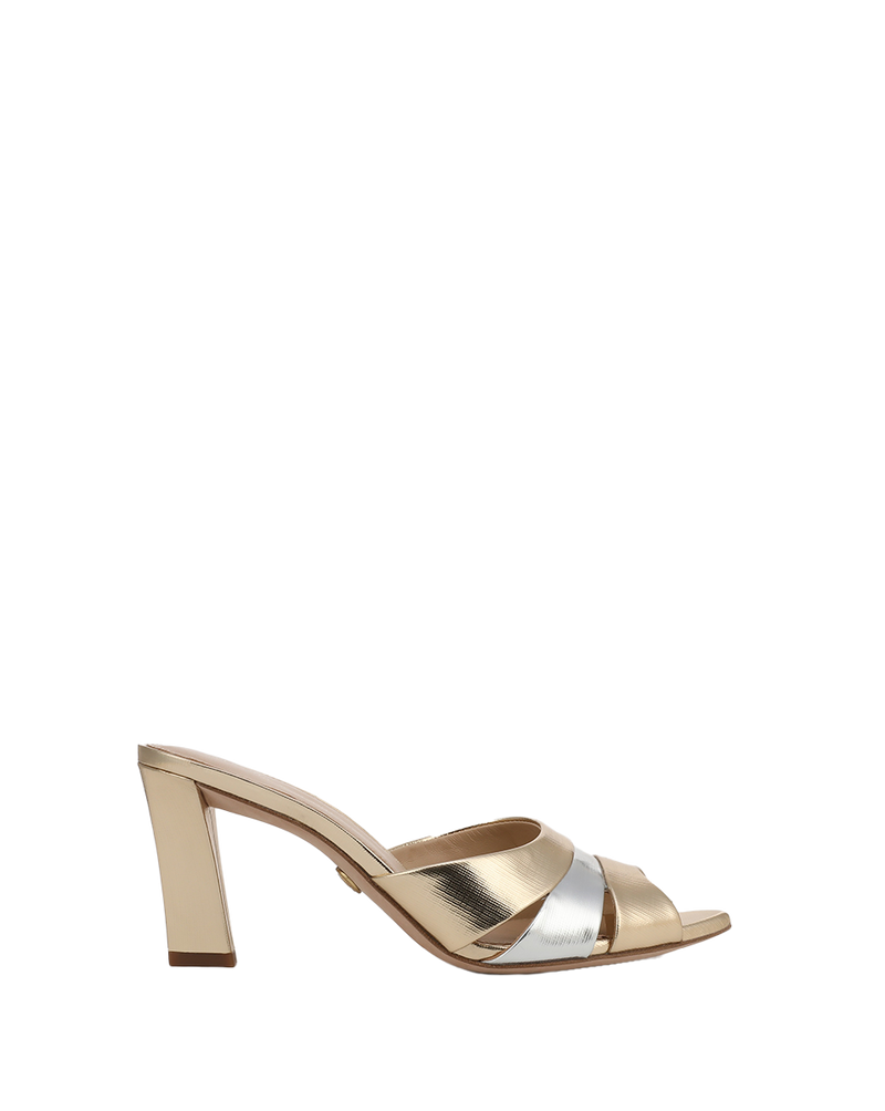 Cassiel Metallic Slide Sandal