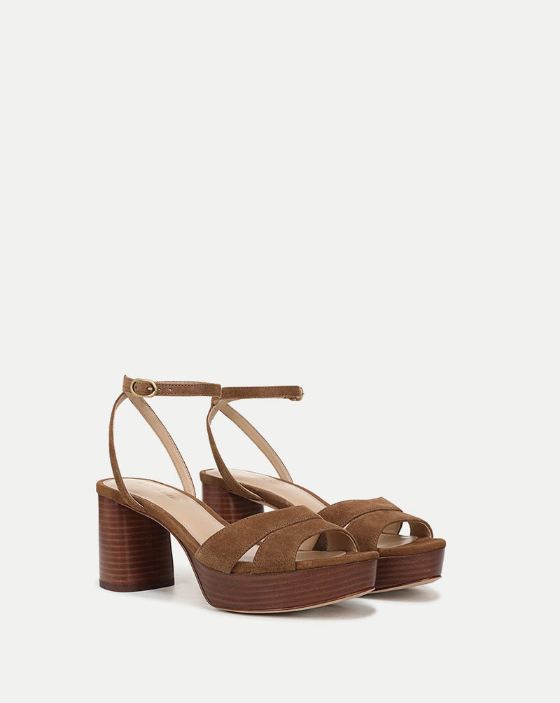 Drina Platform Block-Heel Sandal