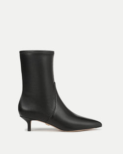 Lisa Stretch Kitten-Heel Bootie