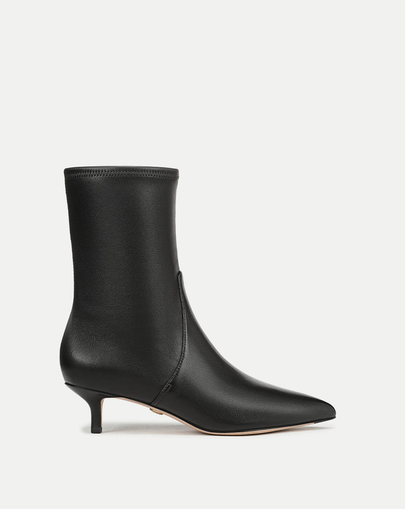 Lisa Stretch Kitten-Heel Bootie