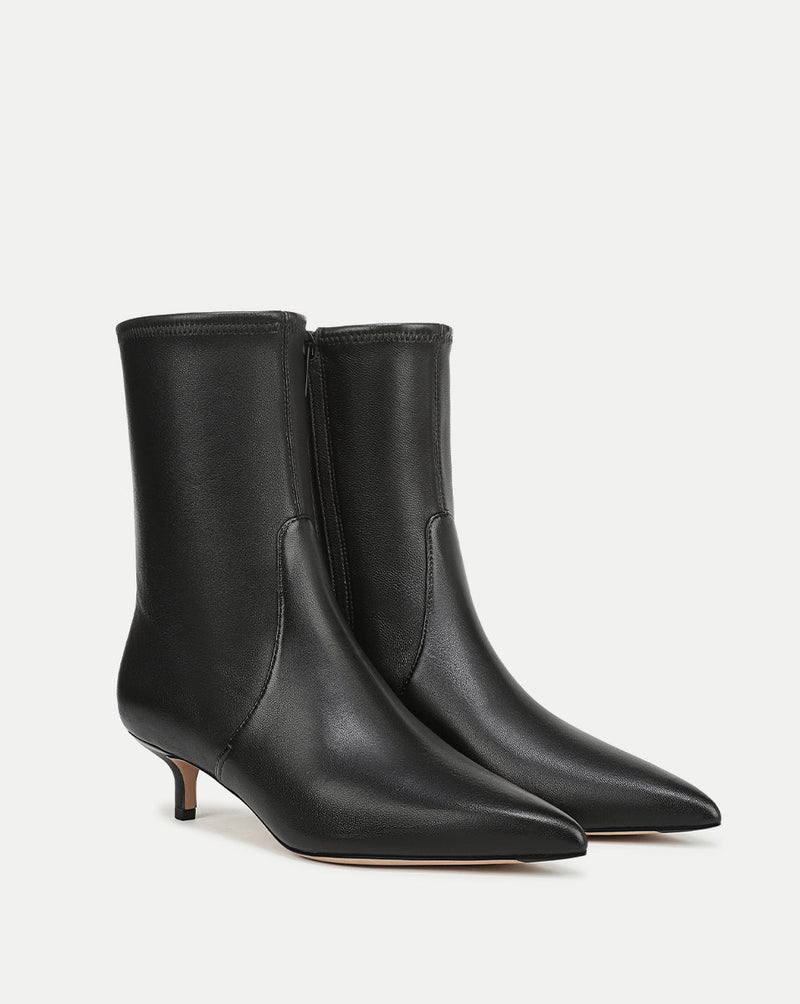 Lisa Stretch Kitten-Heel Bootie
