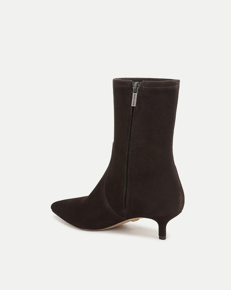 Lisa Stretch Kitten-Heel Bootie
