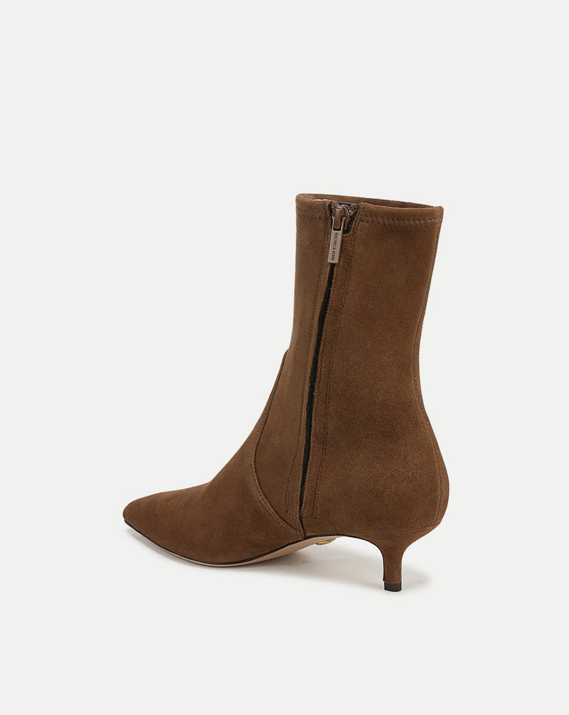 Lisa Stretch Kitten-Heel Bootie