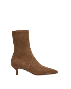 Lisa Stretch Kitten-Heel Bootie