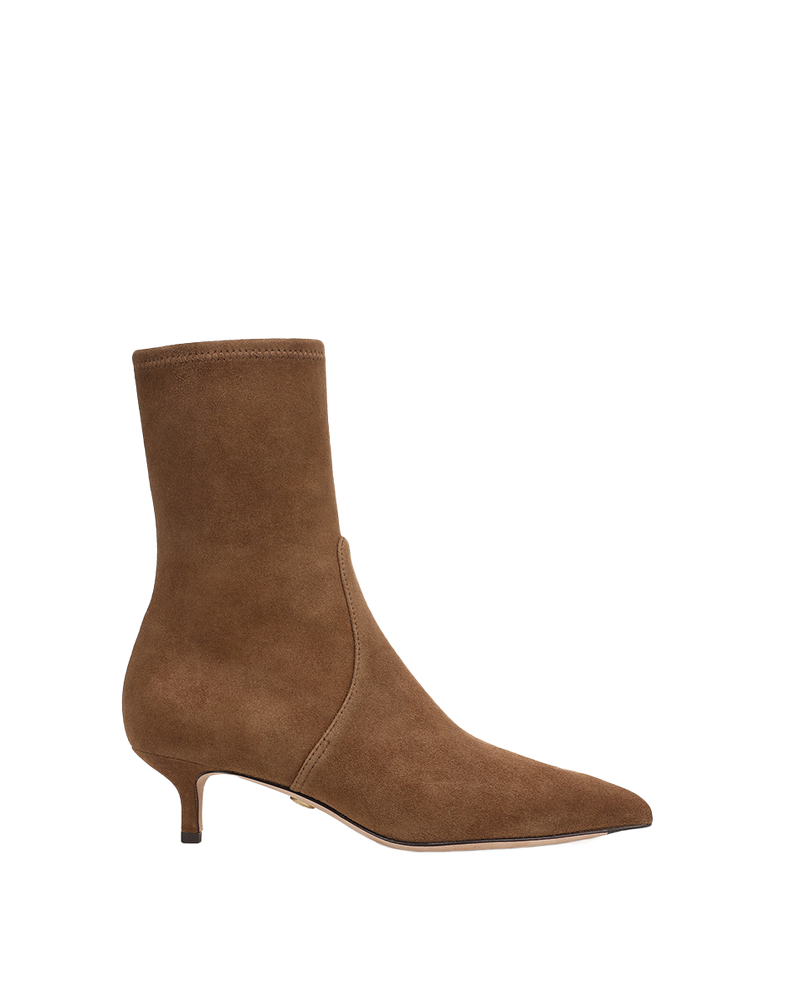 Lisa Stretch Kitten-Heel Bootie