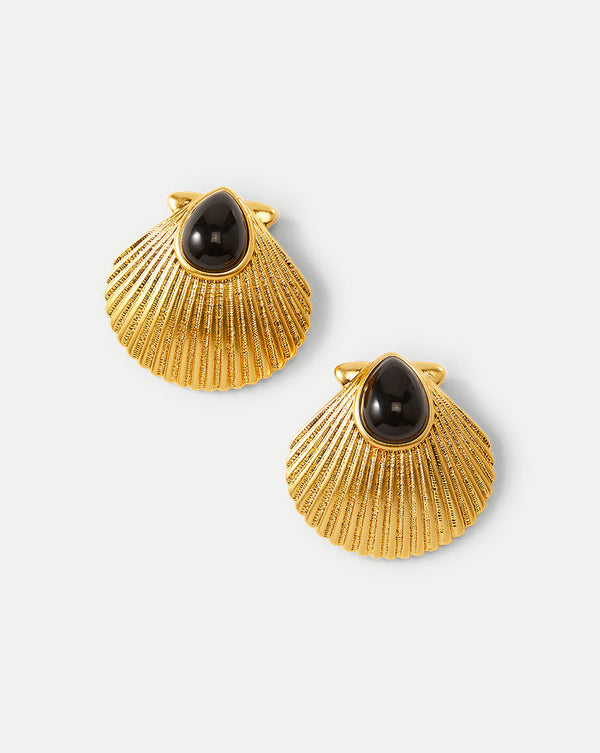 Shell Gold Earrings