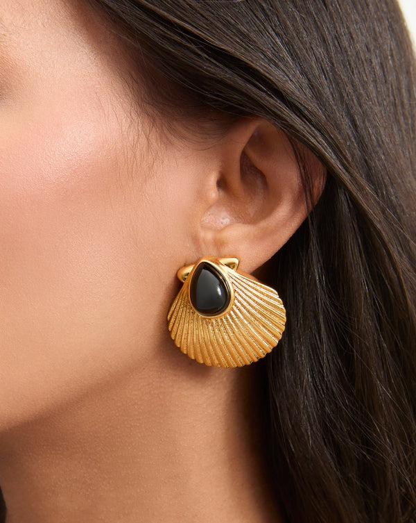 Shell Gold Earrings