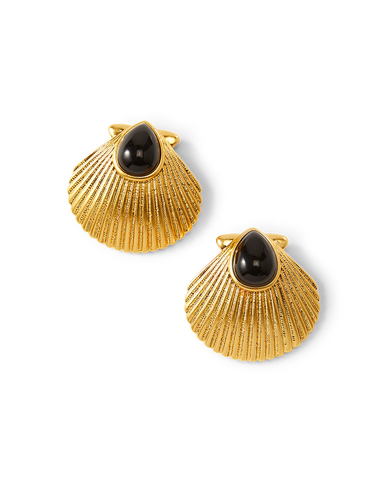 Shell Gold Earrings
